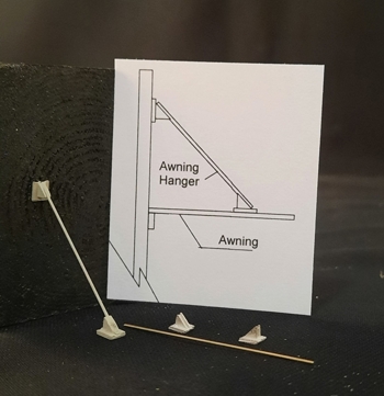 Awning Hangers  HO Scale